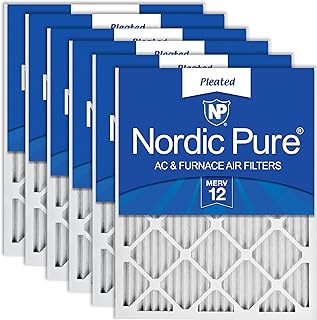 Nordic Pure MERV 12 Pleated AC Furnace Air Filter